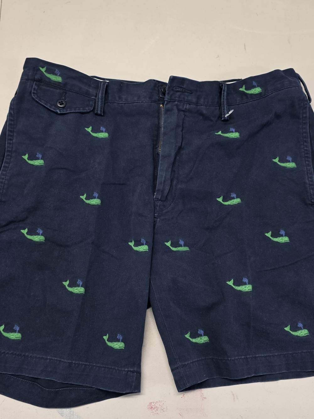 Vintage Polo Ralph Lauren Embroidered Whale Shorts Men's Size 35x8